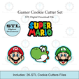 Etsy-Listing-Template-STL.png Gamer Cookie Cutter Set | STL File