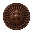 Rosette8-06.JPG Round antique rosette 3D print model