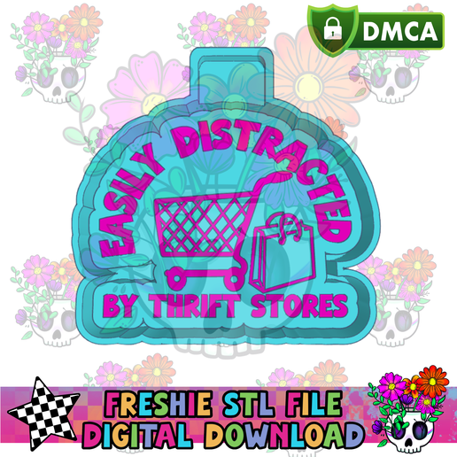 Easily Distracted by Thrift Stores STL Freshie Housing