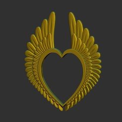 COEUR.jpg Coeur ailes ,wings STL