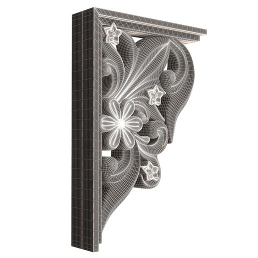 🪵 Bracket Plaster Molding Decoration 06・ 3D File for 3D printing and ...