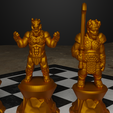 5.png Troll Goblin Characters Chess Set - Different 6 Chess Pieces 3D print model