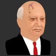 34.jpg Mikhail Gorbachev bust ready for full color 3D printing