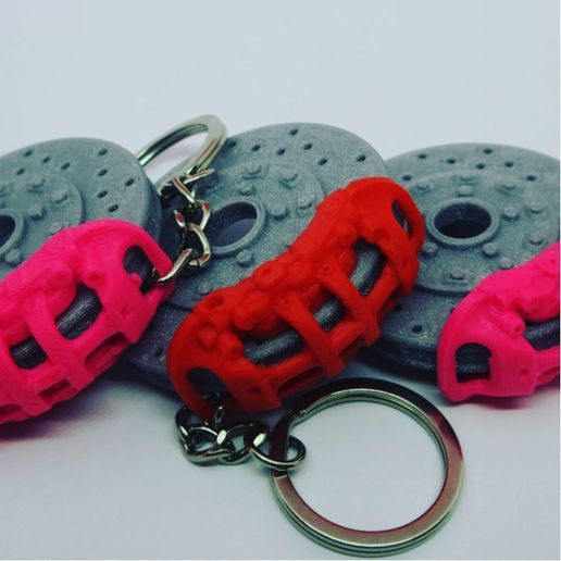 Brake caliper Keychain 3D model