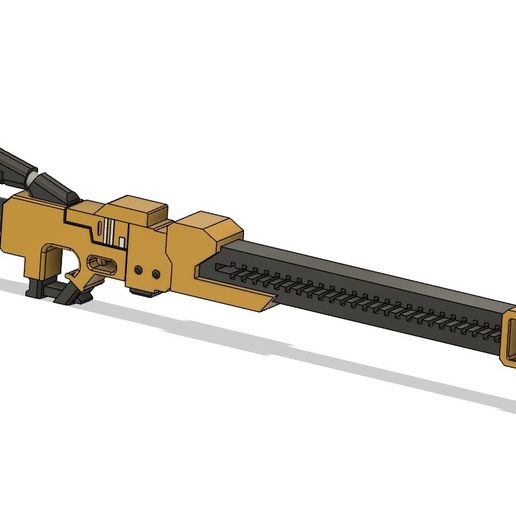 Rail Rifle Tau 3D model