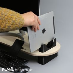 ms23c-003.jpg Fichier STL gratuit PORTE-MONITORES, PORTE-CLOSES PLANL MS23c・Modèle à télécharger et à imprimer en 3D