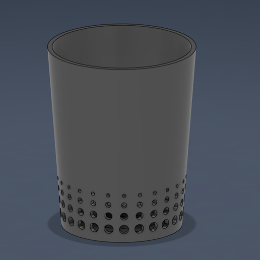 Conical toothbrush cup