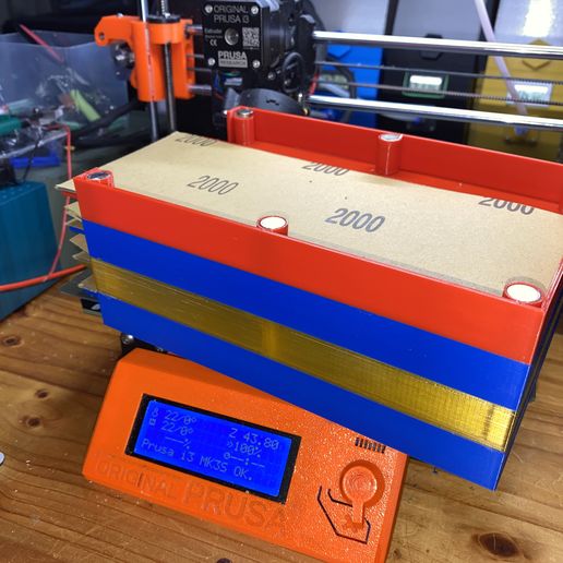 Download free GCODE file Sandpaper Holder with • 3D printer