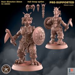230303-Panda_Female_Shaman1.jpg Файл 3D Женщина-шаман панда・Дизайн 3D-печати для загрузки3D