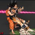 diorama04.jpg Goku & Piccolo vs. Raditz - Dragon Ball Z