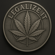 6E3F0BC5-D0BA-4952-8F95-86ECF3BFEB79.png legalize it pass it over to me coin token wall art (double sided)
