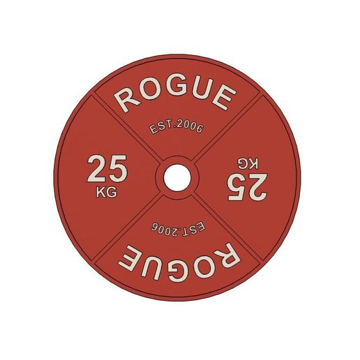 🏠 Coasters, Rogue Red 25KG plate coasters, STL-file for 3D