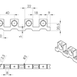 pallier_a_semelle_quadruple_608_-_V1.PNG Roller conveyor, pinion drive - Roller conveyor, pinion drive