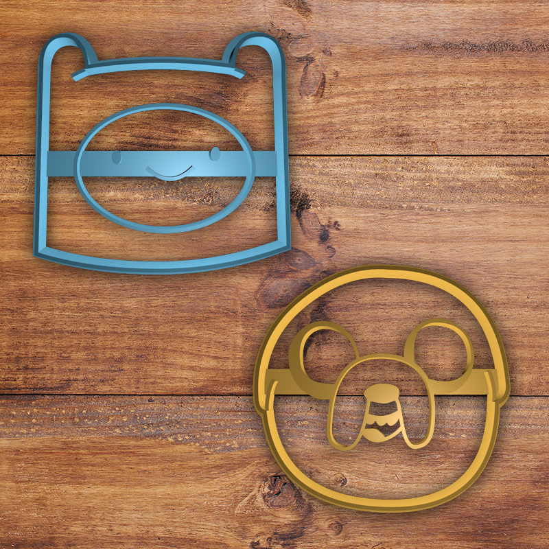 Todo.png STL file Adventure Time Cookie cutter set・Template to download and 3D print, davidruizo