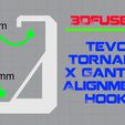 Tevo_hanging_hook2.jpg 3DFused X Gantry Alignment Guide for Tevo Tornado