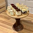 A6473724-D374-473B-B59A-B312E86B93DF.jpeg Round Wooden Cake Stand and Dessert Pedestal Display Stand (3 Size of Plate)