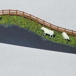 01.jpg Free STL file Terrain-following fences (1-160)・3D printable model to download