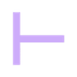 T-HANGER_FOR_ROD_HANGERS.stl Rod bracket T-bracket