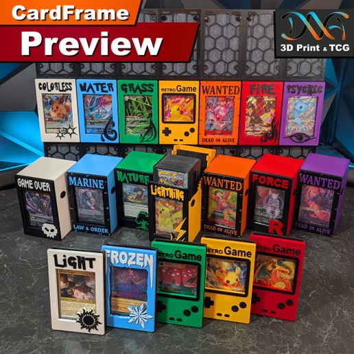 cardframe-deck-box-60-beast-preview.jpg CardFrame - Deck Box 60 Beast | 3D Print | TCG, One Piece, Pokemon, Riftbound