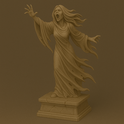 🎃 Banshee Statue・Free 3MF File for 3D printing・Cults