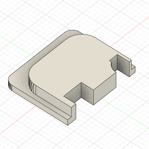 Airsoft Glock Backplate 3D model