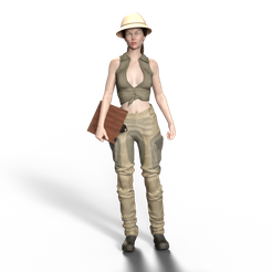 safari-girl-1.png Fichier STL liste des filles de safari・Plan pour impression 3D à télécharger