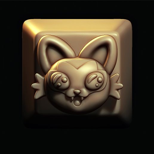 Sprigatito Keycaps // Pokemon Scarlet and Violet 3D model