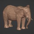 I5-3.jpg Polygonal Elephant Statue