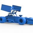 124.jpg Supermodified front engine Winged race car V4 Scale 1:25