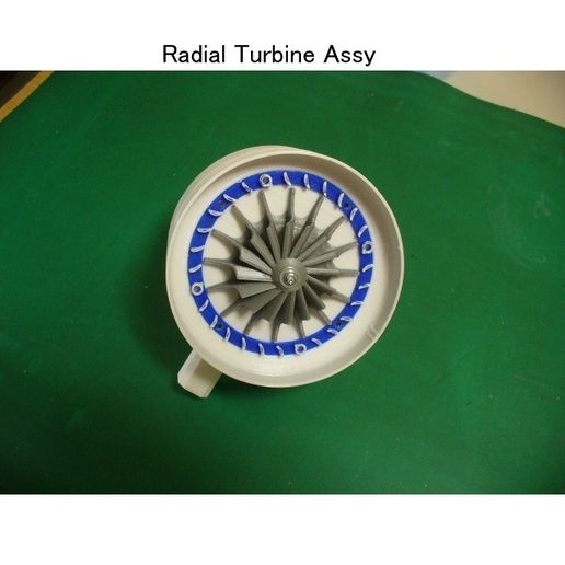 Turboshaft Engine with Radial Turbine - Cults3D 3D Model | 3Drop