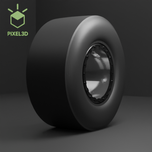 Pneu2.png STL file Drag Wheel Pack 14m-R1・3D printer design to download, Pixel3D
