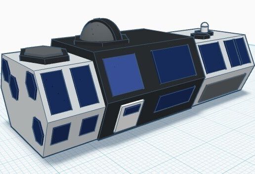 Solarpunk Homebase 3D model