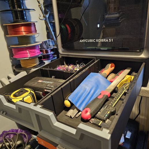 DRAWERS.jpg KOBRA S1 Lower RIser - Storage and Poop Tray