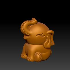 2023-09-23_152437.jpg Fichier STL pendentifs éléphants・Modèle à télécharger et à imprimer en 3D