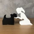 WhatsApp-Image-2023-06-02-at-13.26.36-1.jpeg Girl and her Scottish Terrier(tied hair) for 3D printer or laser cut