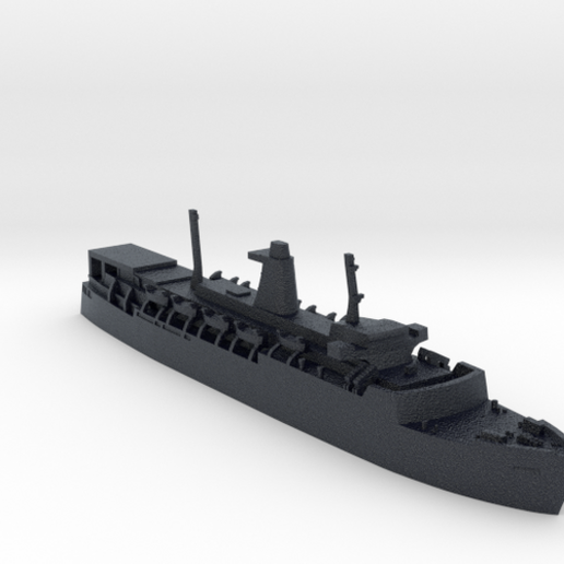 🚢 British TEV Rangatira barracks ship 1:1200・ STL File for 3D printing ...