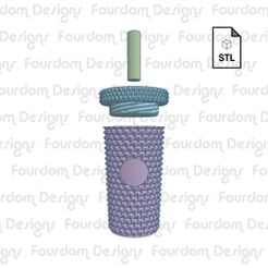 STL cee t To) p eX | | Pe om \ om LL | ie | oe oS & a Ser WV may aver a | Seve > VAS SPX (aT The LR] oe LRTSPIOTE eT [xT ee Ly Archivo 3D Llavero inspirado en el vaso con tachuelas de Starbucks y pastillero hexagonal con tapa de rosca extraíble・Idea de impresión 3D para descargar