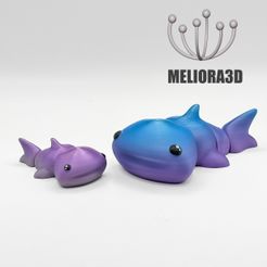 IMG_0495.jpg Файл STL M3D - Flexi Baby Whale Shark・Идея 3D-печати для скачивания