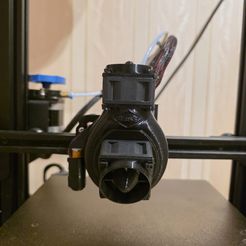 Ender 3, 3 V2, 3 pro, 3 max, dual 40mm axial fan hot end duct / fang. CR-10, Micro Swiss direct drive et compatible bowden. Aucun support nécessaire pour l'impression