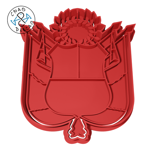 Coat of Arms - Perú - Cookie Cutter - Fondant - Polymer Clay 3D model