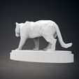 06.jpg Low Poly Panther Statue