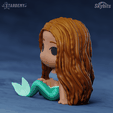 halle08a.png Datei 3D Ariel Chibi Kleine Meerjungfrau Film Live Action Benutzerdefinierte Modelle Keine Stützen・Modell für 3D-Druck zum herunterladen