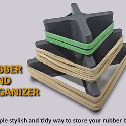 01591c8287a24f4a2fd92de578717bfb_display_large.jpg Free STL file Rubber Band Organizer・Object to download and to 3D print