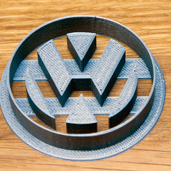 VW-Logo-cutter.png Archivo STL Cortador de galletas VW Badge・Objeto de impresión 3D para descargar