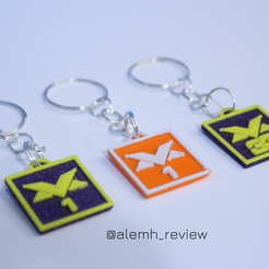 @alemh_review STL file Verstappen Logo Keychain・Design to download and 3D print, Alemh