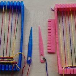 IMAG1385.jpg Free STL file Kids Weaving Loom・3D print object to download