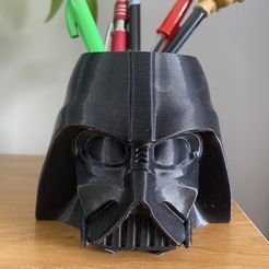 IMG_2339aa.jpg Archivo STL DARTH VADER PLANTER / PEN HOLDER・Diseño de impresión en 3D para descargar