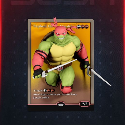 Red Turtle Card 3D Printer STL