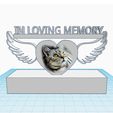 Untitled-1.jpg Heart with angel wings on stand, In loving memory of someone special, remembrance, commemoration, memorial gift