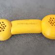 IMG_0958.JPG Yellow Retro Handset Rotary Phone (Made in Fusion 360)
